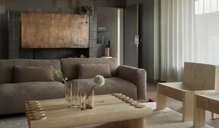 Bob W Helsinki Kamppi Interior Rooftop Shared Space Fireplace