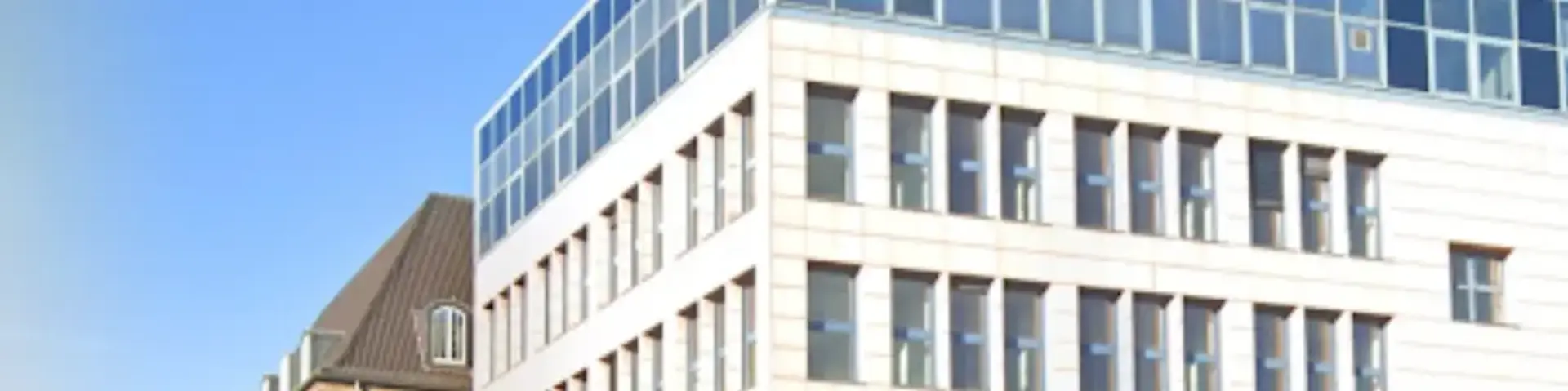 a building with glass windows