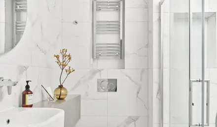 a bathroom with a sink and toilet