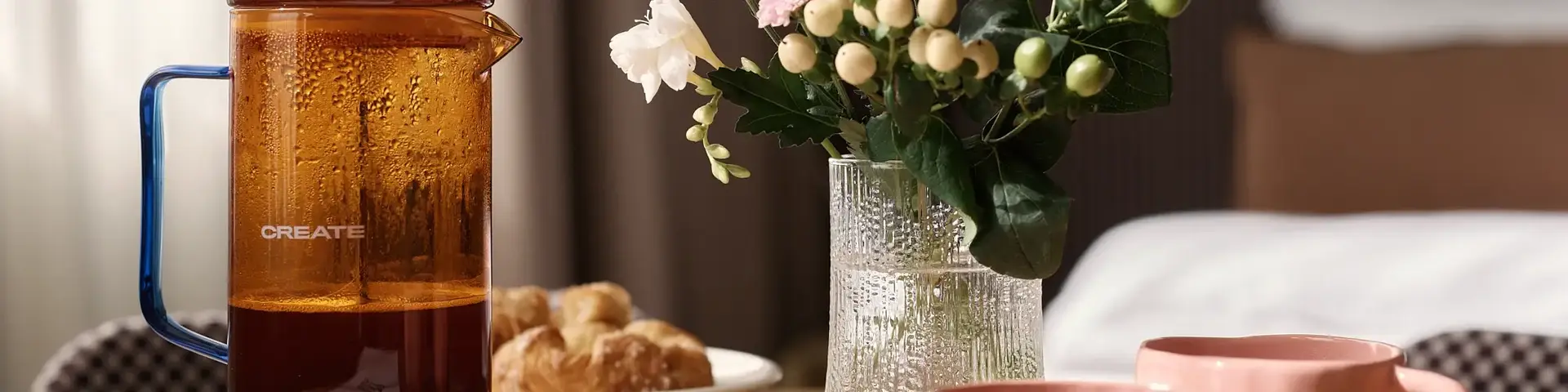 Design detail of Coffee laid out on table