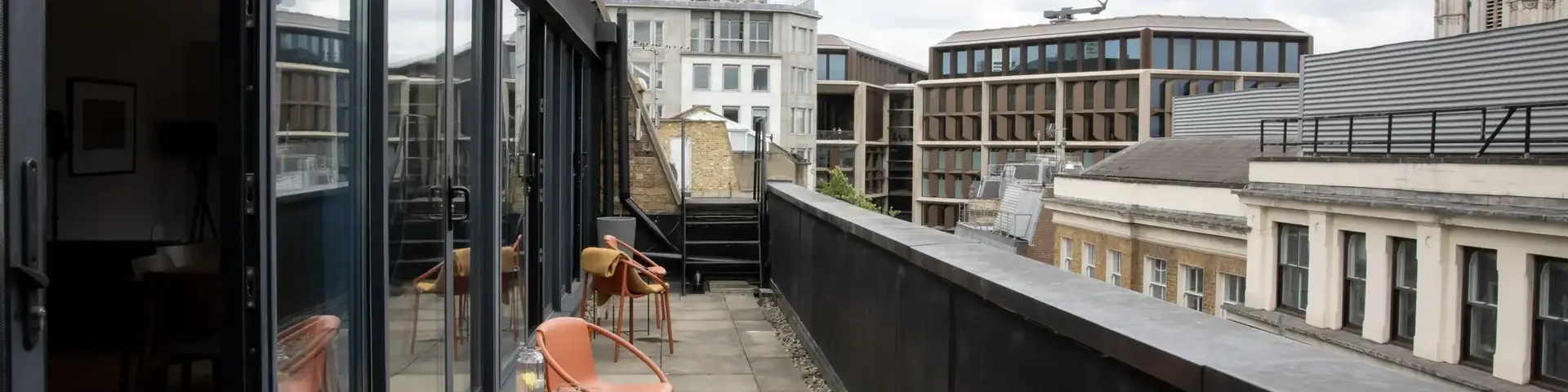 View from roof terrace