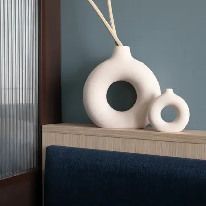 Design element of a Vase on the shelf