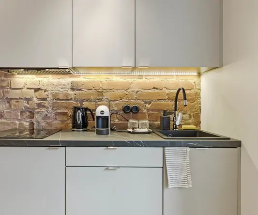 Bob W Tallinn City Centre - Avangard Compact Studio Kitchen