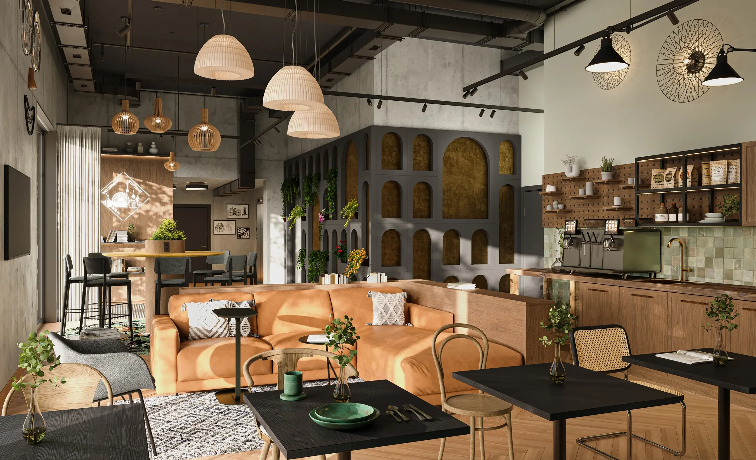 The high-quality interior design of the new Bob W will reflect the cultural heritage of Stuttgart-Bad Cannstatt.  © www.bobw.co