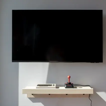 a tv on a wall