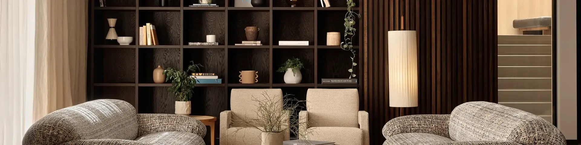a living room with a couch and a coffee table