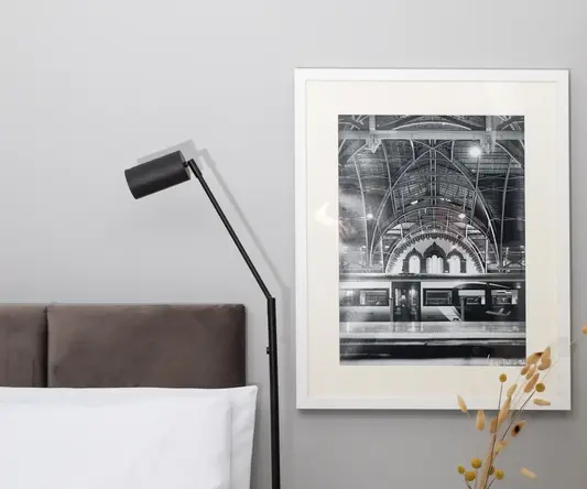 a picture on the wall