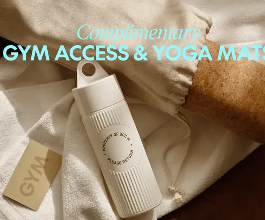 a white bottle on a towel