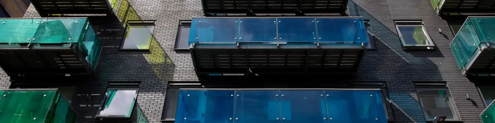 a building with many balconies