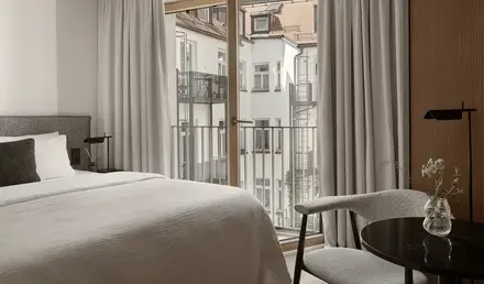 Bob W Munich Old Town Interior Bedroom Balcony