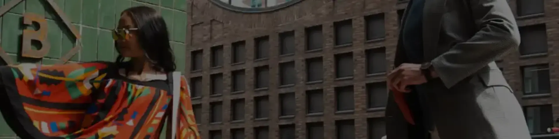 Image of people walking towards a building