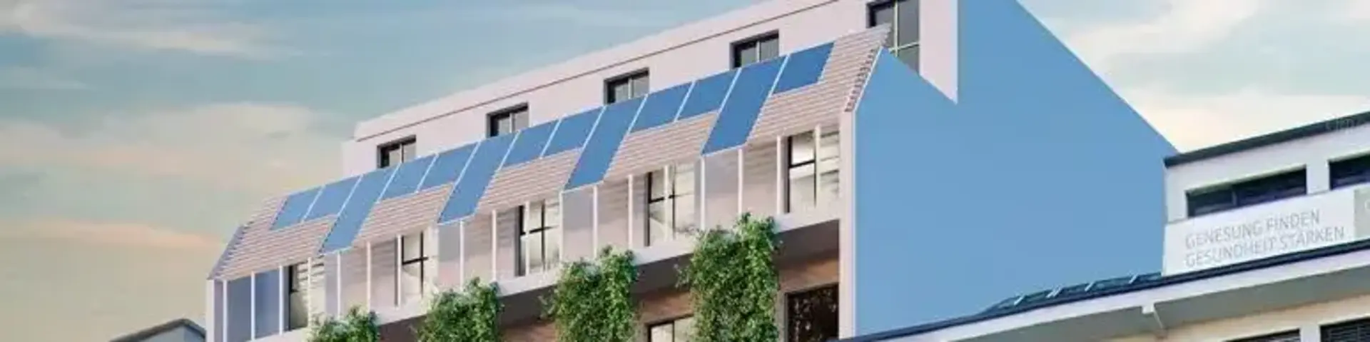 a building with a car parked on the side of it