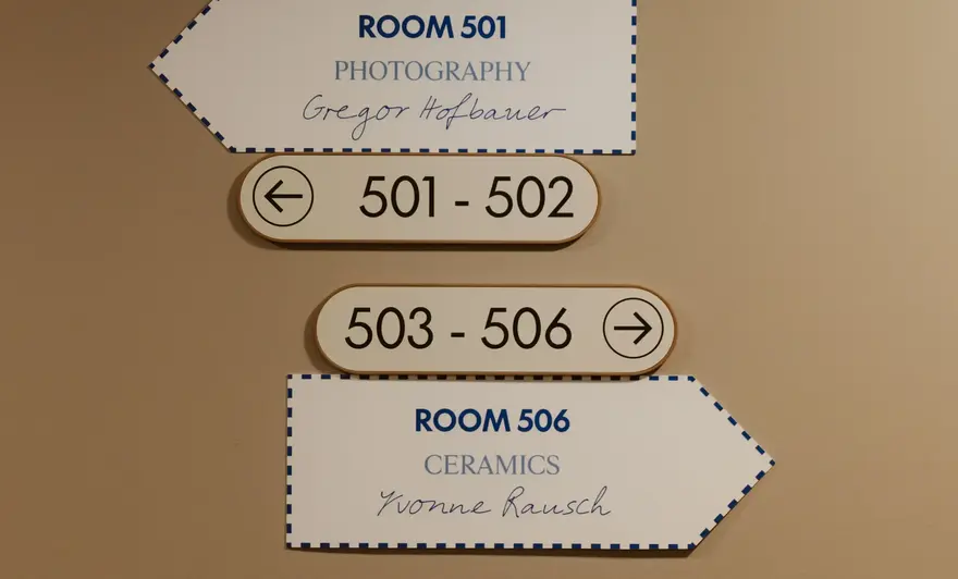 signs on a wall
