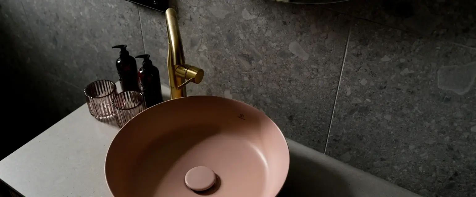 a sink with a towel and a sink