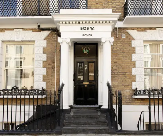 a front door of a building
