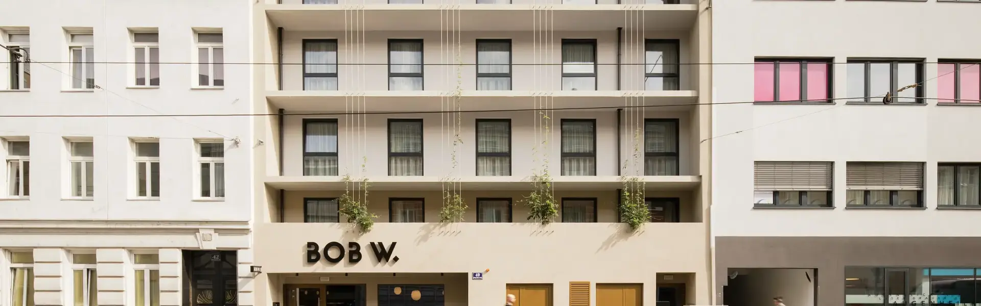 a building with a sign on the front