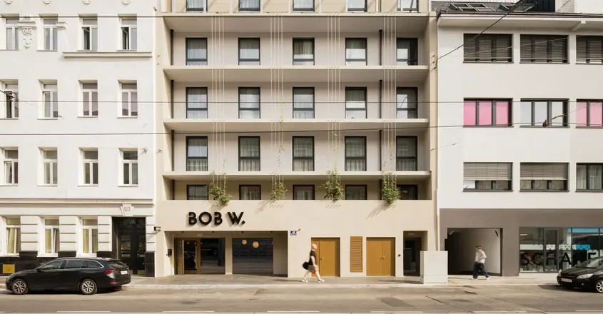 a building with a sign on the front
