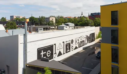 Bob W Tallinn Telliskivi Exterior Artwork Wall