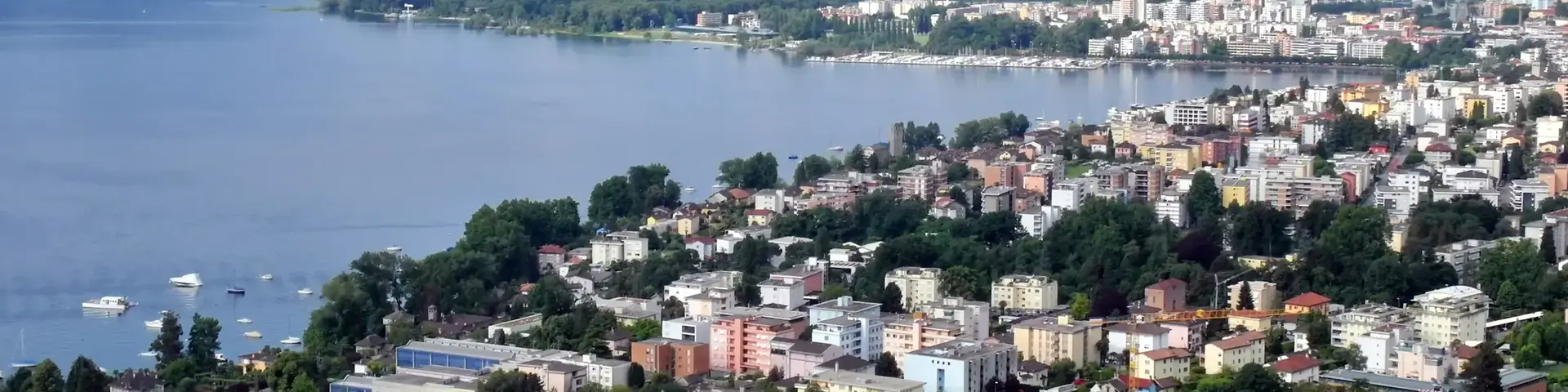 a city next to a body of water