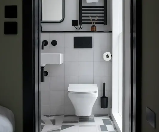 Bathroom of Compact Studio at Bob W London Tower Hill Studios