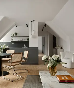 Living space at Bob W Munich Schwabing