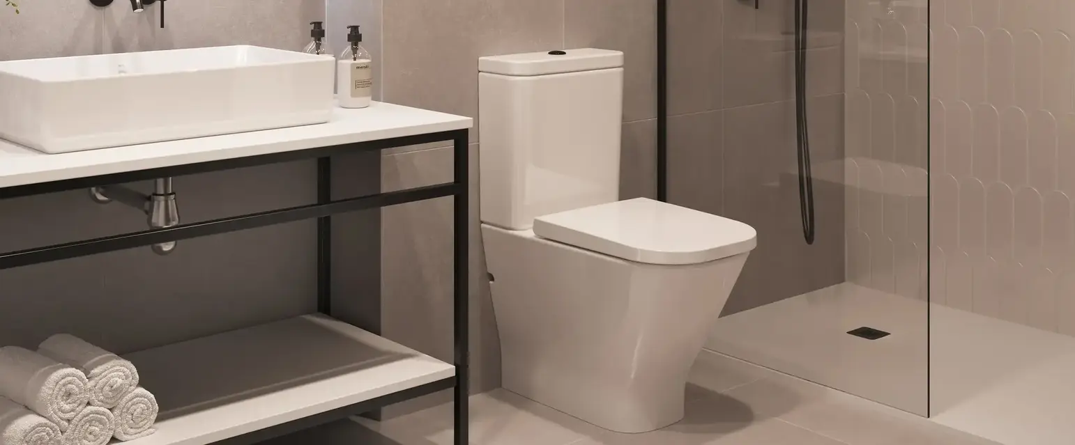 a bathroom with a mirror and sink