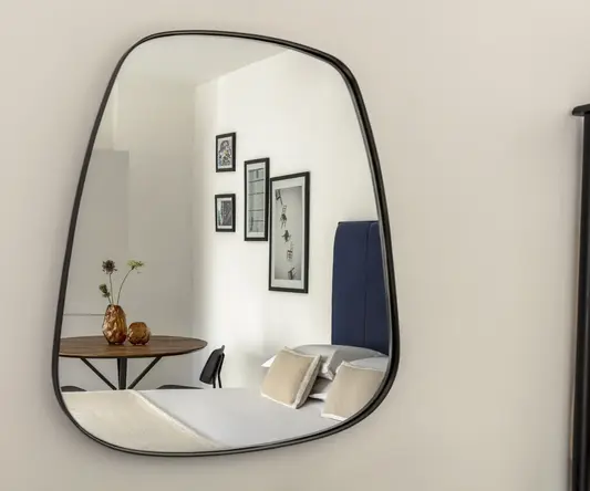a mirror on a wall