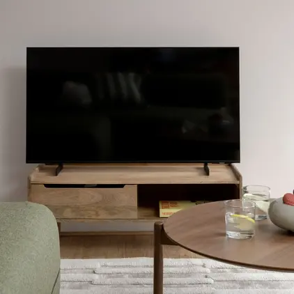 a tv on a table