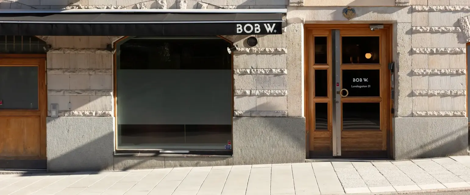 a building with a door and windows