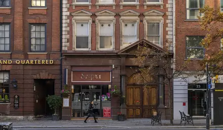 a person walking on the street